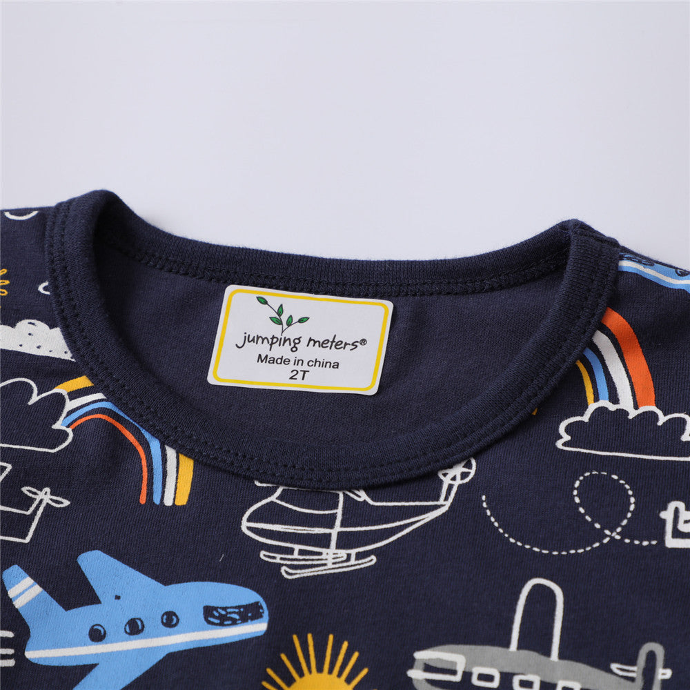 Camiseta infantil de algodão dos desenhos animados - O Retalho