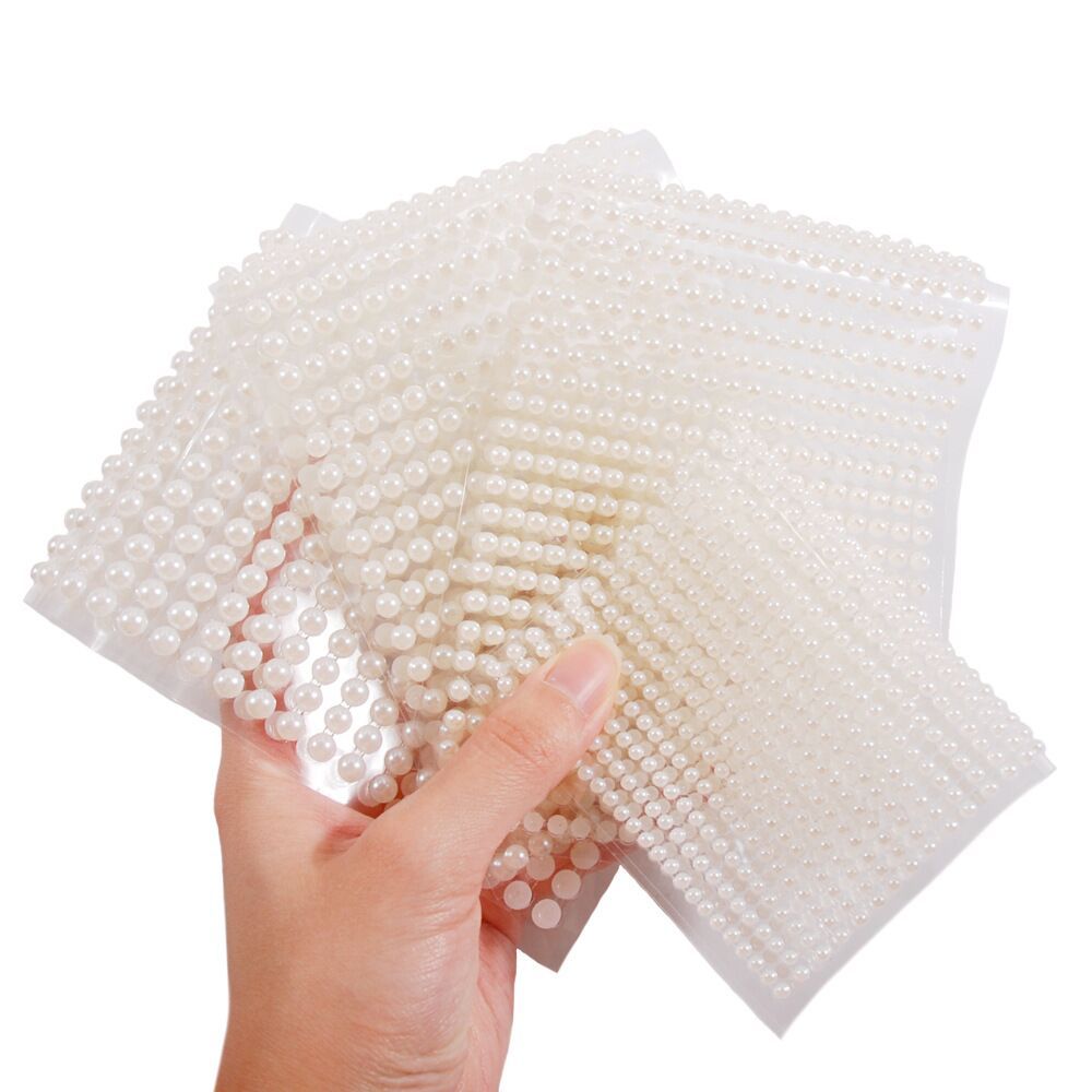 Adesivo de maquiagem em patch para decoração dos olhos e rosto com pérolas - O Retalho