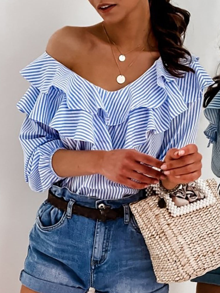 Blusa casual com listras - O Retalho