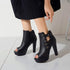 New White Ladies Platform Zipper Shoe Sexy High Heel Fish - O Retalho