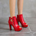 New White Ladies Platform Zipper Shoe Sexy High Heel Fish - O Retalho