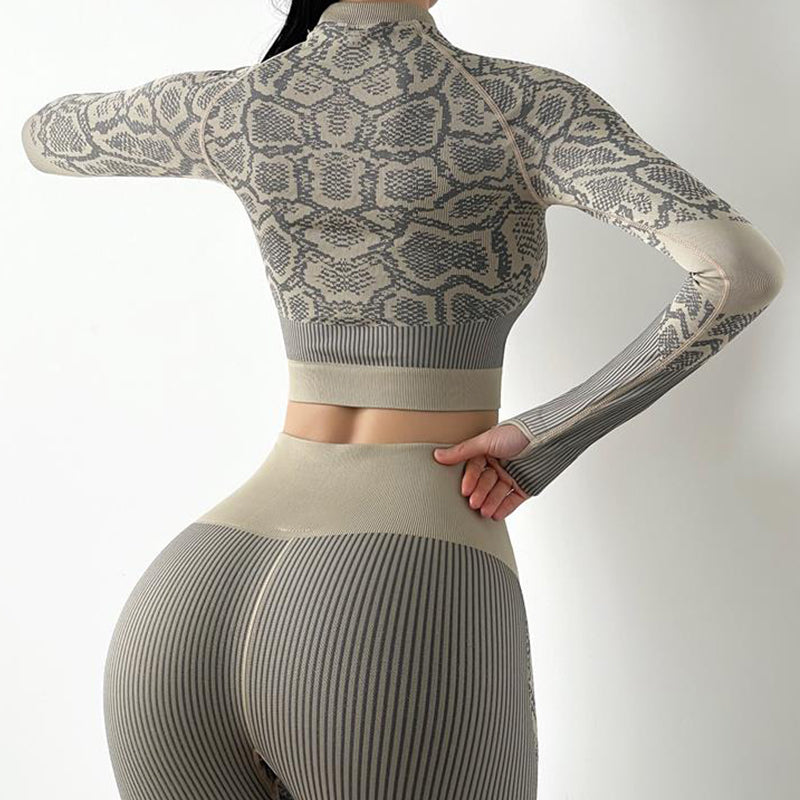Conjunto de Roupas de Yoga - Super Elástico e Sem Costuras - O Retalho