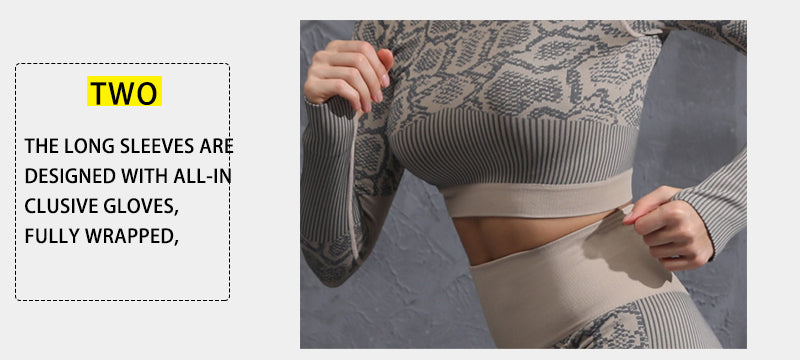 Conjunto de Roupas de Yoga - Super Elástico e Sem Costuras - O Retalho
