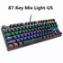 Teclado mecânico de 87 teclas Eixo verde Teclado para jogos Eixo vermelho - O Retalho