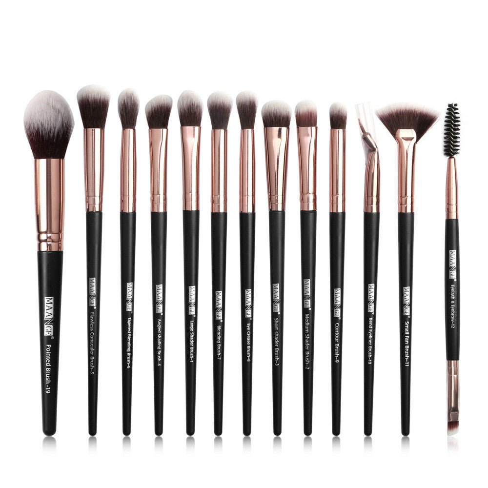 Conjunto de 13 Pincéis de Maquiagem para Olhos - O Retalho