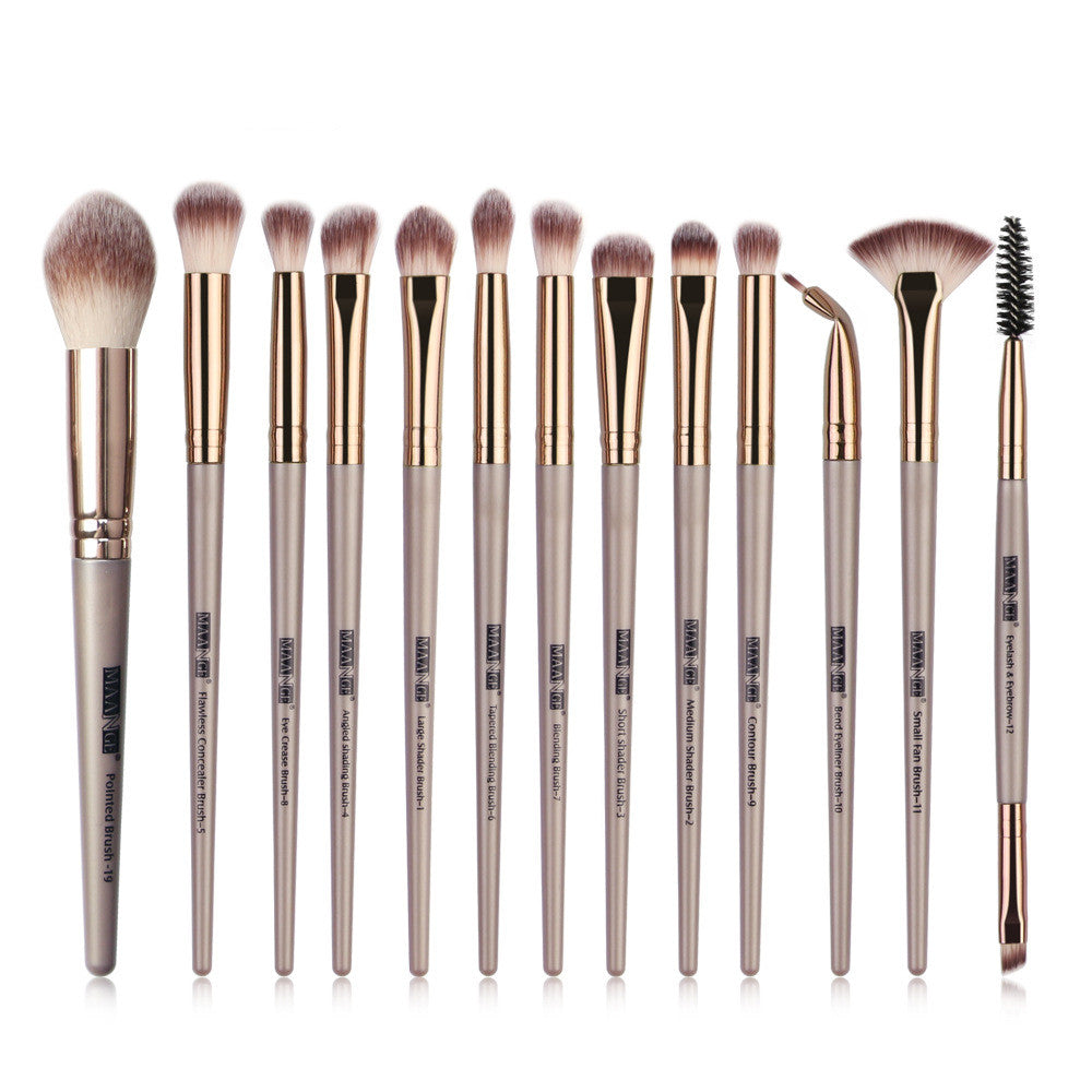 Conjunto de 13 Pincéis de Maquiagem para Olhos - O Retalho