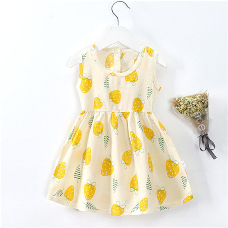 Vestido bonito de verão para meninas, - O Retalho