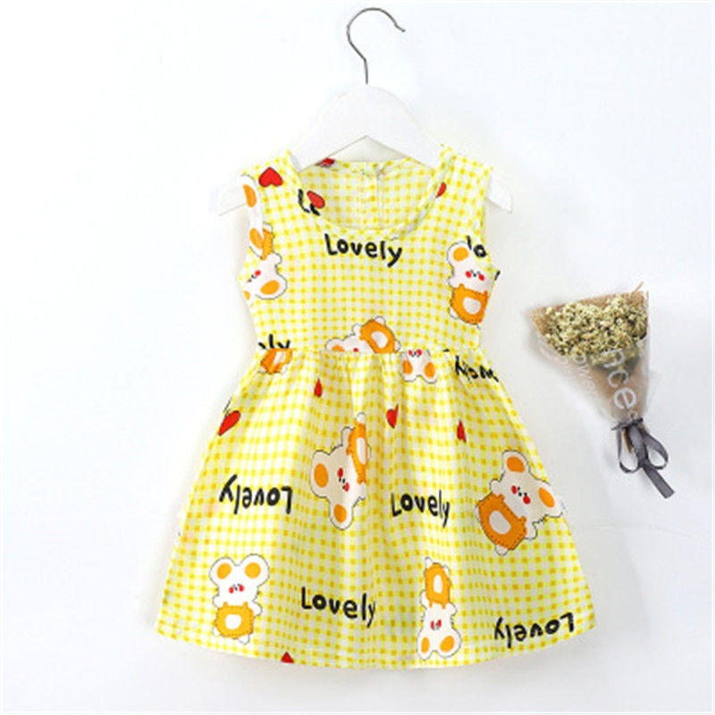 Vestido bonito de verão para meninas, - O Retalho