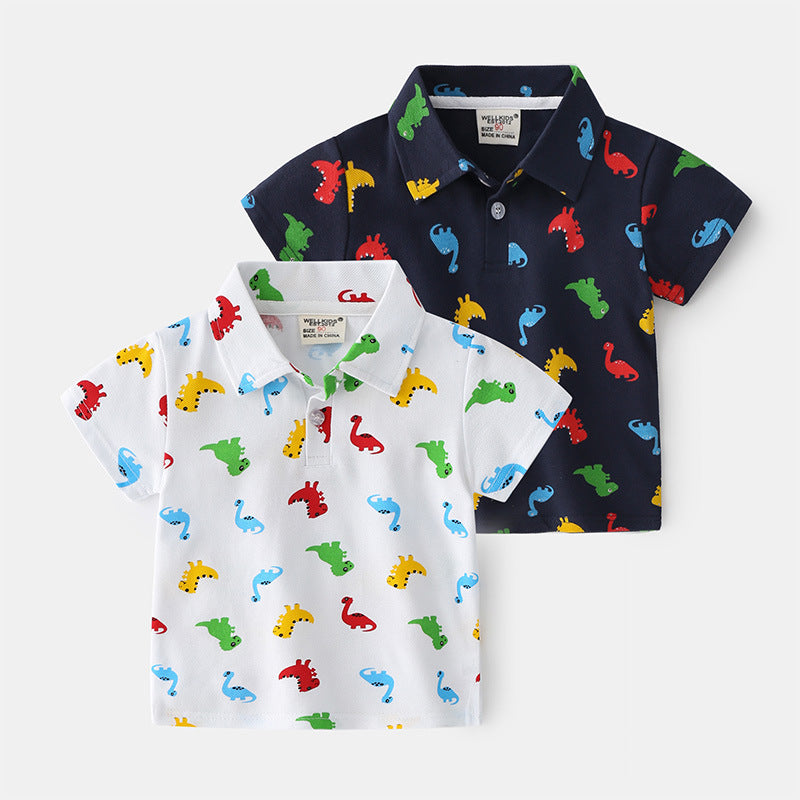 ☀️Camiseta para meninos com Desenhos de Dinossauro - O Retalho