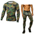Conjunto de Compressão Camuflado para Esportes - Manga Longa e Calça Justa - O Retalho