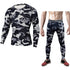 Conjunto de Compressão Camuflado para Esportes - Manga Longa e Calça Justa - O Retalho