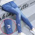 jeans skinny com detalhes de estrela para menina - O Retalho