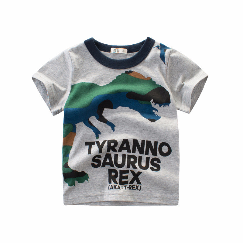 Novo Produto de Verão para Meninos T-Shirt de Manga Curta para Crianças - O Retalho