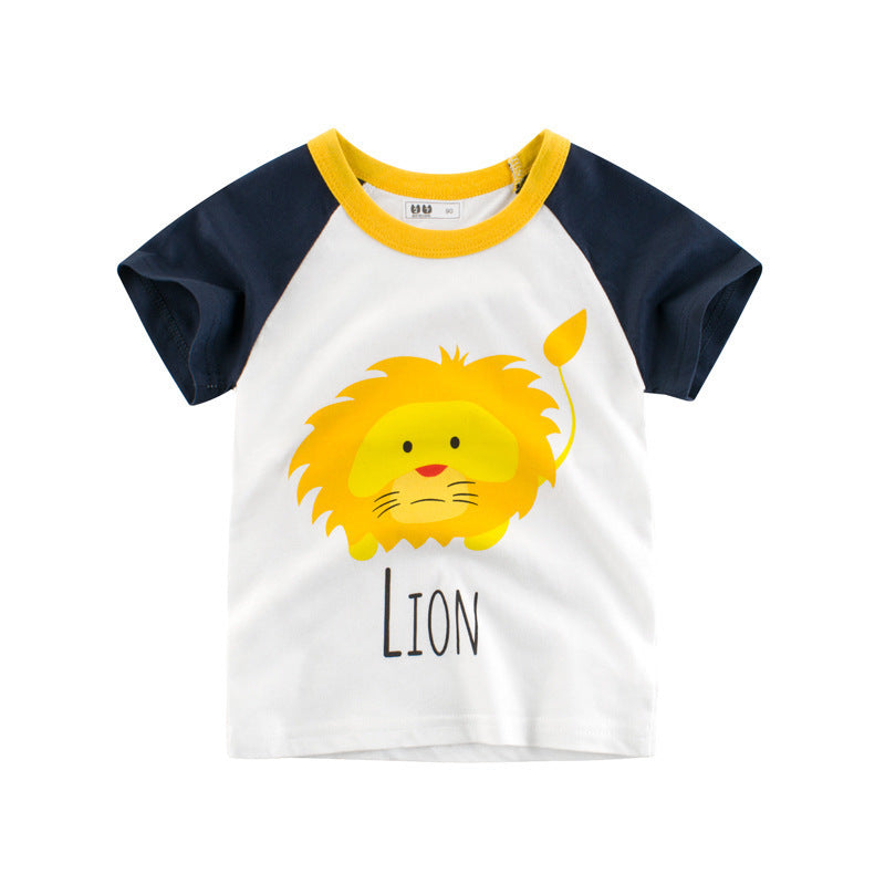 Novo Produto de Verão para Meninos T-Shirt de Manga Curta para Crianças - O Retalho