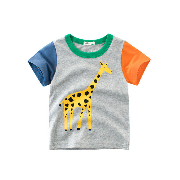 Novo Produto de Verão para Meninos T-Shirt de Manga Curta para Crianças - O Retalho