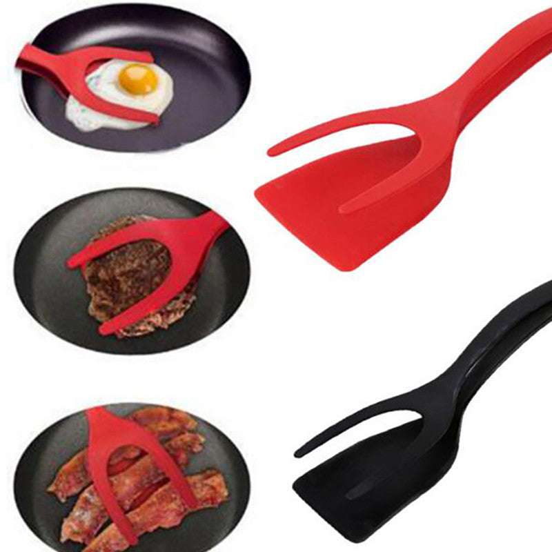 Espátula e pegador de cozinha 2 em 1
