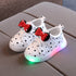 Sapatos Iluminados com Laço para Meninas - O Retalho