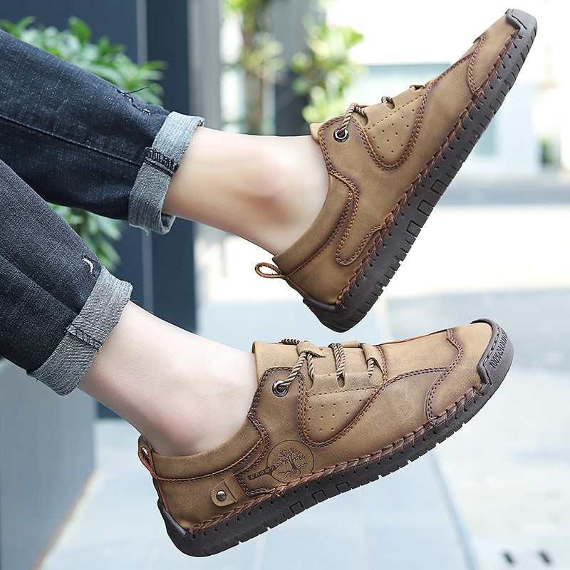 sapatos casuais masculinos elegantes adequados para dia-dia - O Retalho