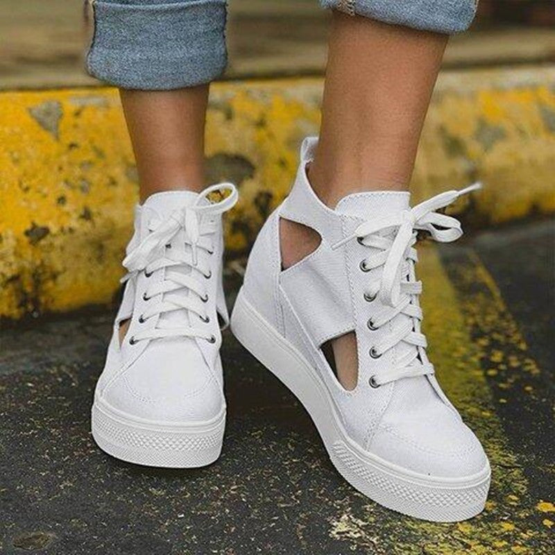 Sapatos Casuais de Plataforma Alta - O Retalho