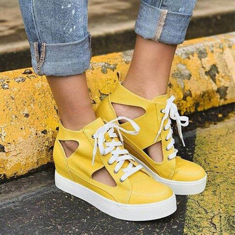 Sapatos Casuais de Plataforma Alta - O Retalho