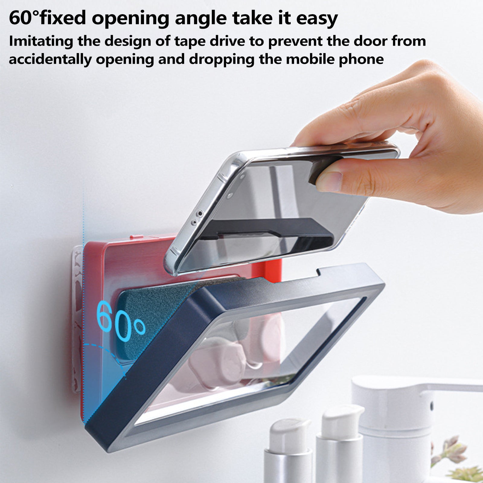 Suporte para telemóvel à prova de água para a casa de banho - O Retalho