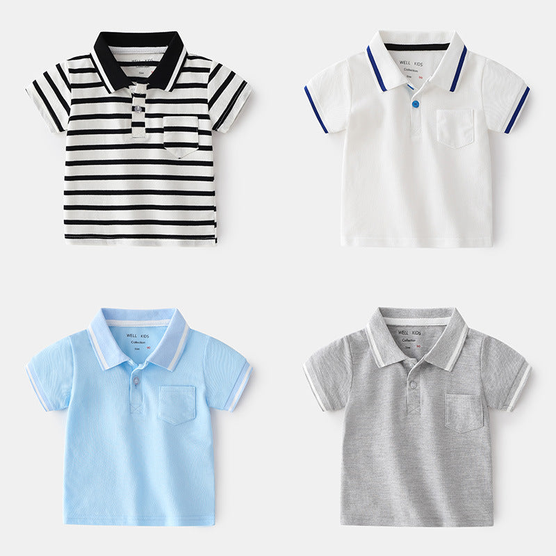 Camisa Casual de Manga Curta para Meninos - O Retalho