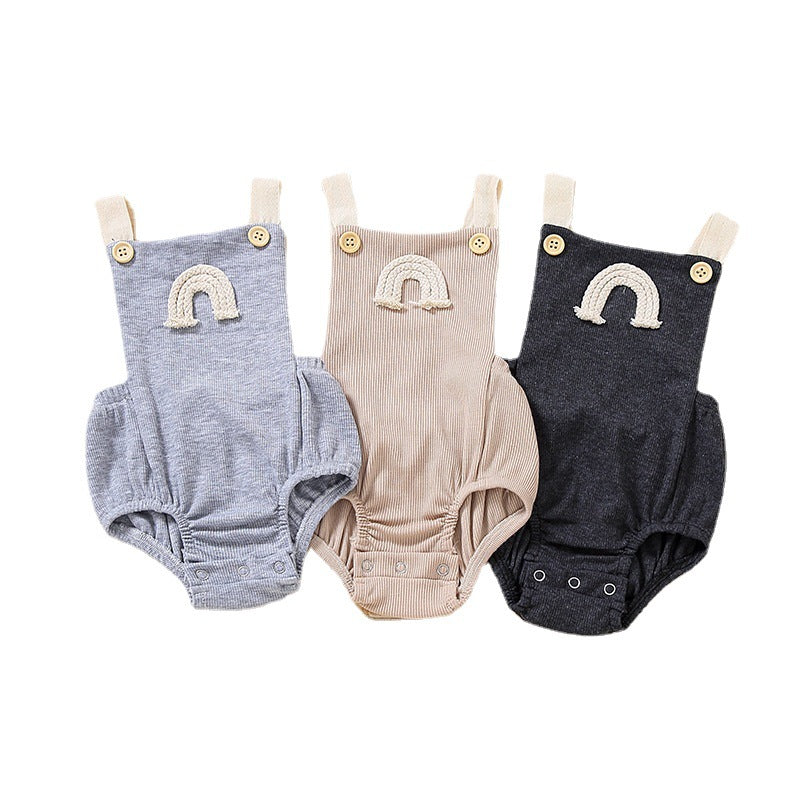 Macacão infantil para meninas e bebês, roupas unissex para recém-nascidos - O Retalho