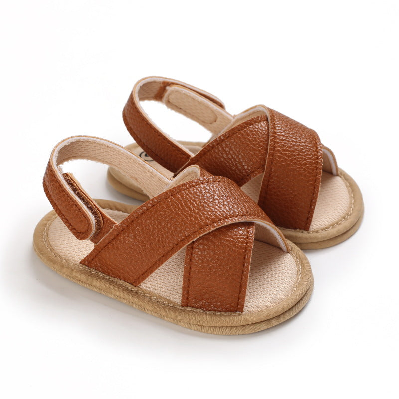 sandálias de menina de 1 ano sapatos de passeio para bebê 0 6 12 meses - O Retalho