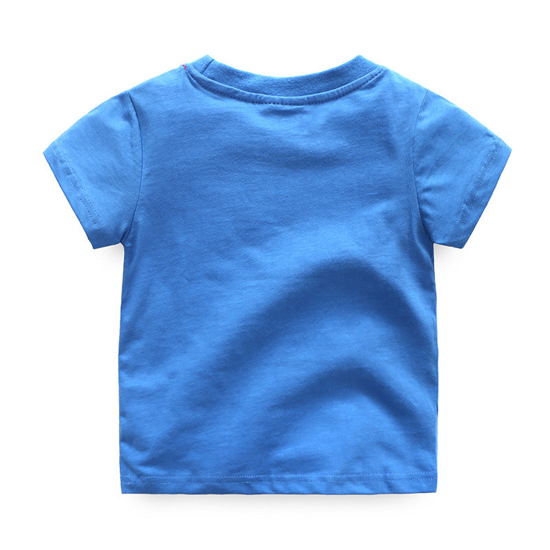 Camiseta Infantil de Manga Curta de Verão - O Retalho