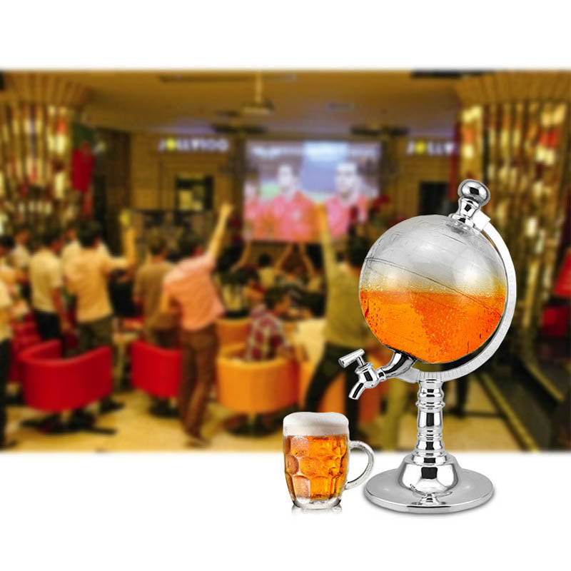 Dispensador de Bebidas em Forma de Globo - Elegância e Praticidade - O Retalho