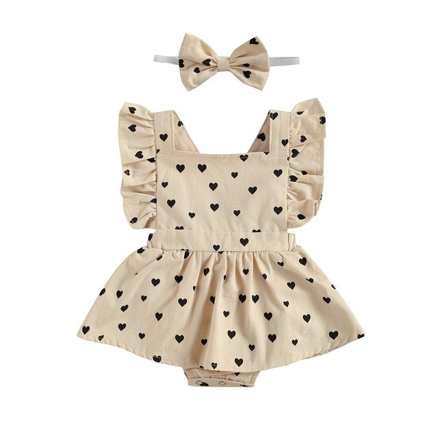 Vestidos infantis para meninas com laço para férias, roupas infantis fofas - O Retalho