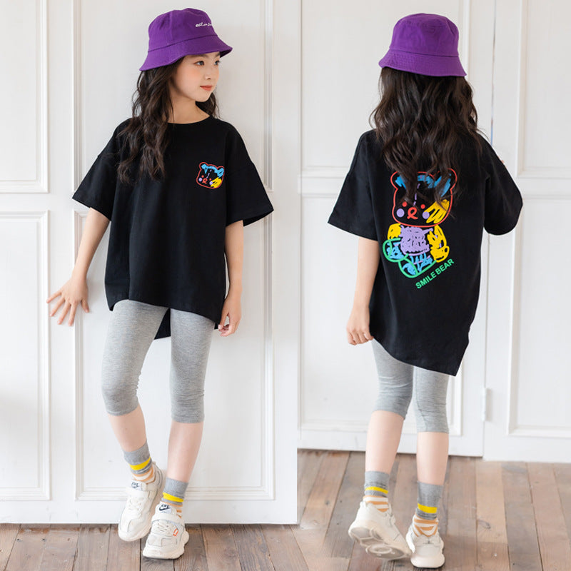 Camiseta Top Manga Curta da Moda Infantil - O Retalho
