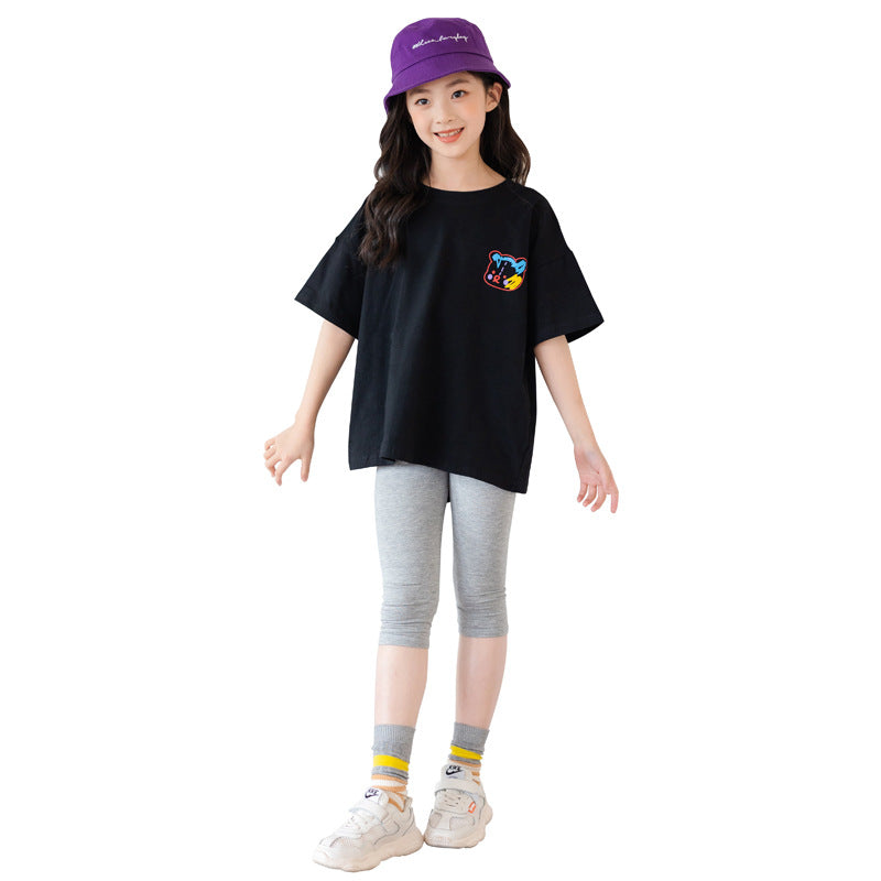 Camiseta Top Manga Curta da Moda Infantil - O Retalho