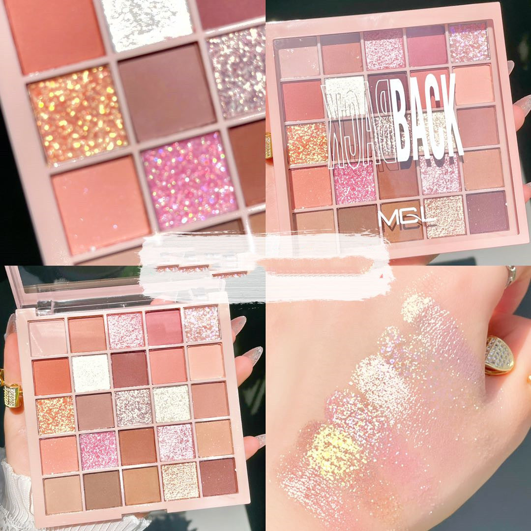 Paleta de Sombras Multi-Cores Sintéticas Fosco Perolada - O Retalho