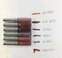 KYLIE6 color lip gloss set, 6 Kelly gold, 6 silver, red 6 lip gloss lipstick - O Retalho