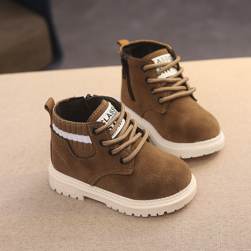 Botas de Couro Quentes e Espessas para Meninos - O Retalho