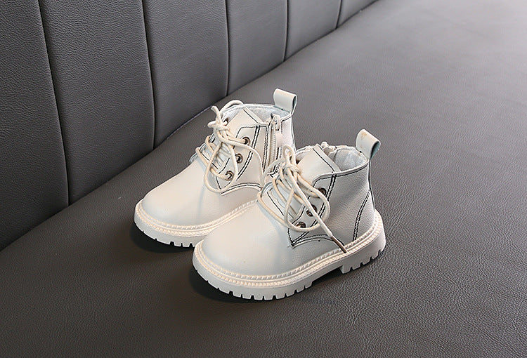 Botas Curtas de Couro Sintético para Meninos - O Retalho