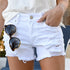 Shorts de jeans de Cintura Alta para Mulheres - O Retalho
