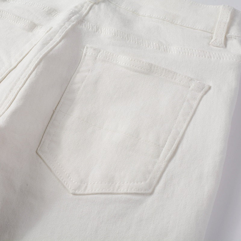 Women's High Street Ripped Stretch Slim Jeans - O Retalho