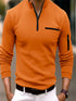 Men's Fashion Sports POLO Zipper Sweatshirt - O Retalho