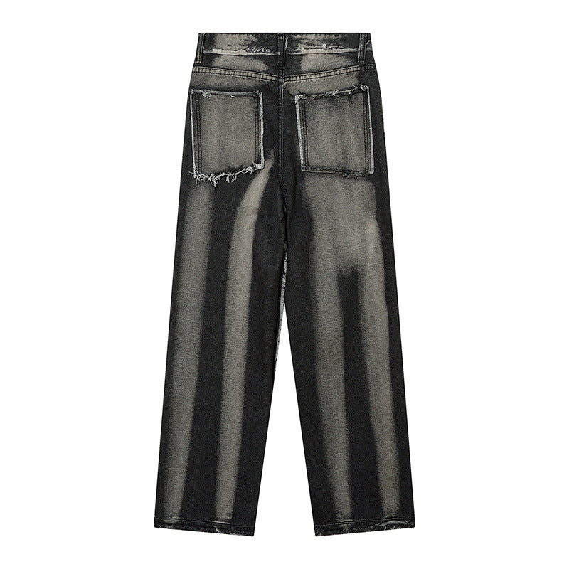 Calça Jeans Masculina Punk com Costuras Desfiadas - Tendência Urbana - O Retalho