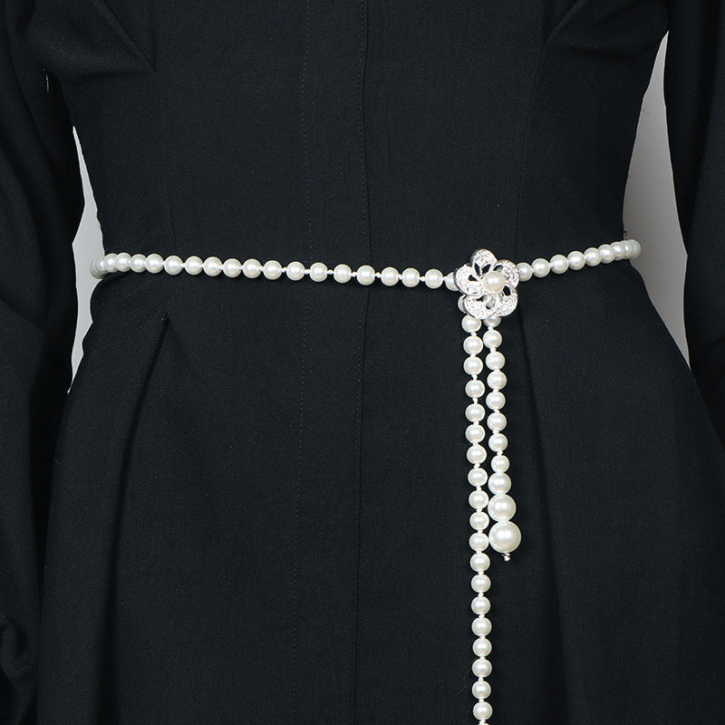 Pearl Waist Chain Female Ornament Belt - O Retalho