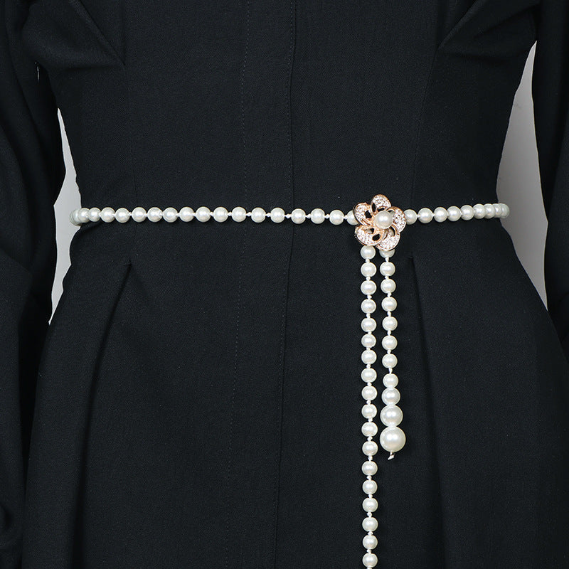 Pearl Waist Chain Female Ornament Belt - O Retalho