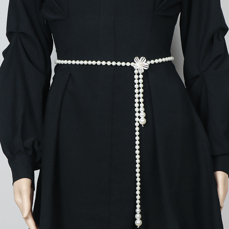 Pearl Waist Chain Female Ornament Belt - O Retalho