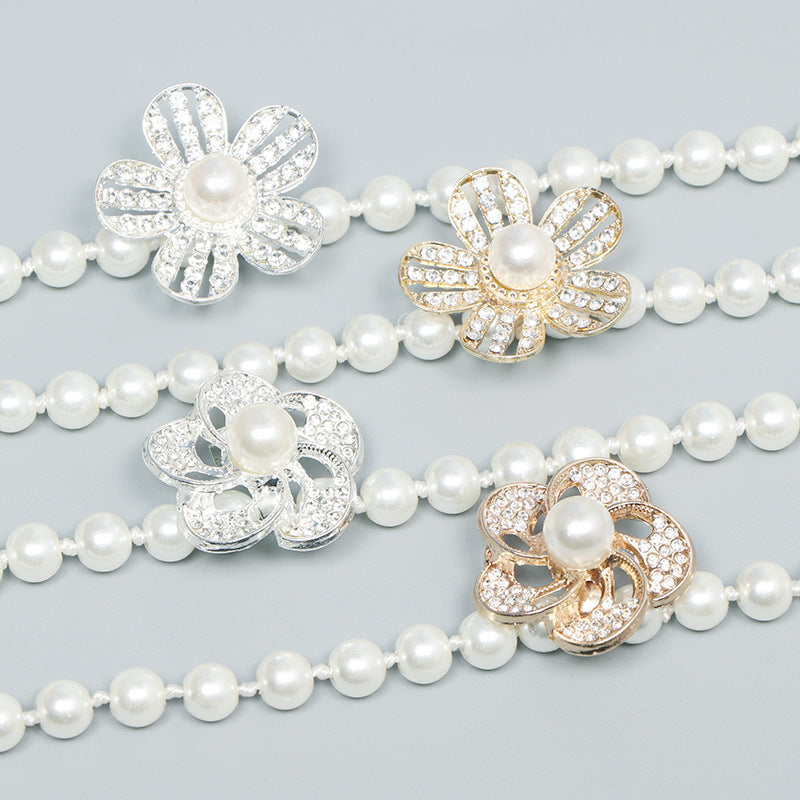 Pearl Waist Chain Female Ornament Belt - O Retalho