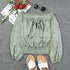 Women's Long-sleeved Floral Strap Off-the-shoulder Top - O Retalho