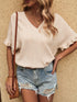 Blusa de manga curta solta - O Retalho