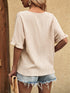 Blusa de manga curta solta - O Retalho