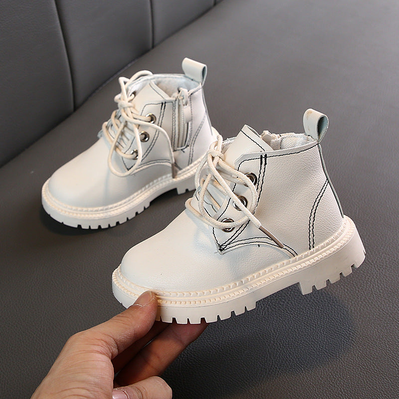 Botas Curtas de Couro Sintético para Meninos - O Retalho