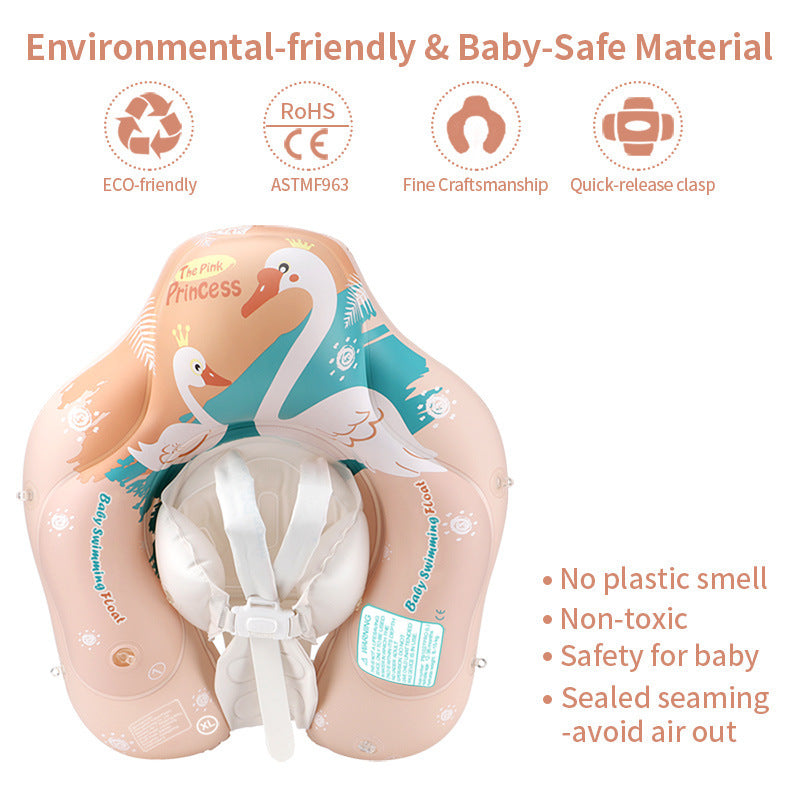 Anel de natação cisne para proteção solar para bebês